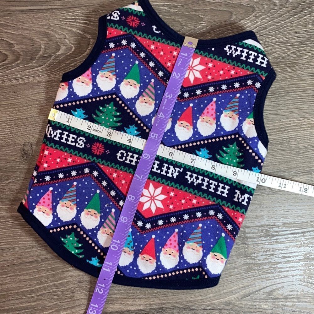 Gnome Fleece Dog Christmas Vest Coat - Picture 11 of 11